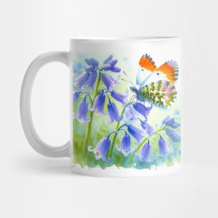 Pop Orange-Tip butterfly - Watercolor Butterfly Mug